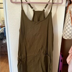 Brown spaghetti strap Dress